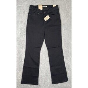 Levis Classic Bootcut Jeans Womens 8 Short 29x30 Black Denim Stretch NWT